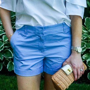 J.Crew Powder Blue Chino Shorts- 5"